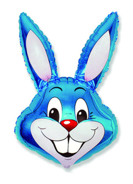 Шар (35''/89 см) Фигура, Кролик, Синий