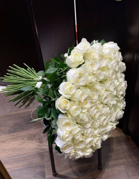25 Эквадорских Белых Роз
