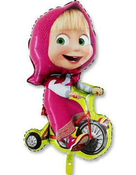 Шар Фигура Маша на велосипеде