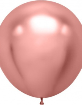 Шар (36''/91 см) Розовое золото, хром