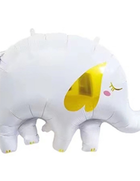 Шар (33''/84 см) Фигура, Слоник белый