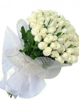 Букет Белых Роз 25 Шт