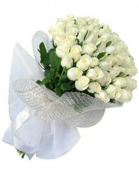 Букет Белых Роз 25 Шт