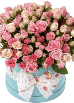 Коробка С Кустовыми Розами