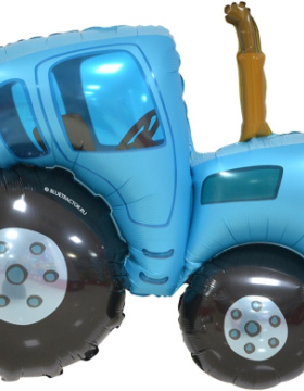 Шар (42''/107 см) Фигура, Синий трактор