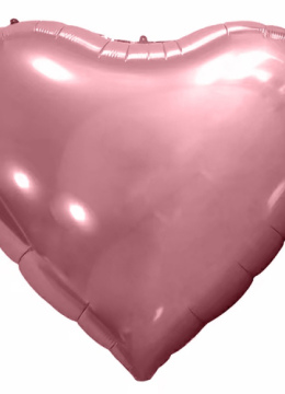 173 см сердце Металлик Розовое золото / Веселая затея (713)