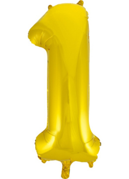 Шар (40''/102 см) Цифра 1, Золото
