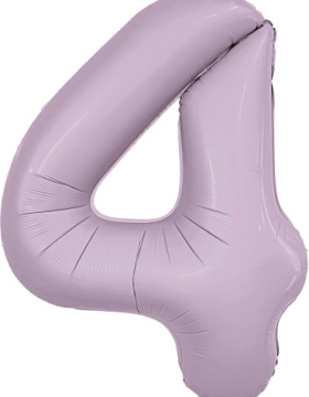 Шар (40''/102 см) Цифра 4, Slim, Орхидея