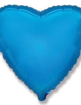 Шар (18''/46 см) Сердце, Синий
