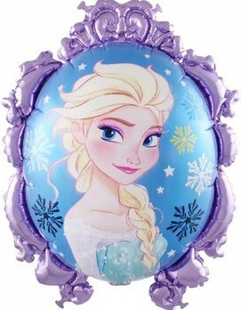 Шар (27''/69 см) Фигура, Зеркало, Холодное сердце, Эльза